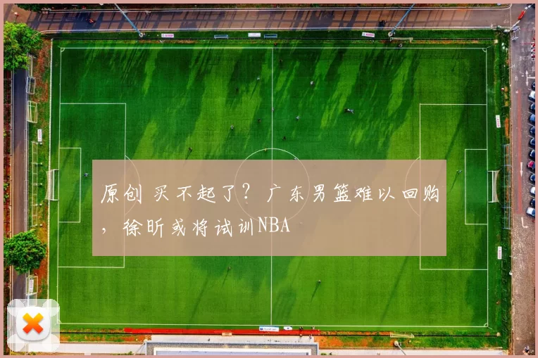 原创 买不起了？广东男篮难以回购，徐昕或将试训NBA